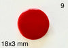 red round Japanese tile cabochon