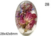 roses real dry flowers in resin cabochons for jewelry making