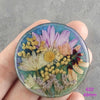 real dry flowers in resin cabochons for jewelry making