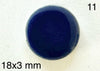 blue round Japanese tile cabochon