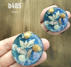 real dry flowers in resin cabochons for jewelry making