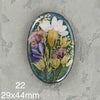 real dry flowers in resin cabochons for jewelry making