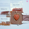 sandstone heart bead embroidery beading kit