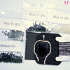 black silver heart bead embroidery beading kit