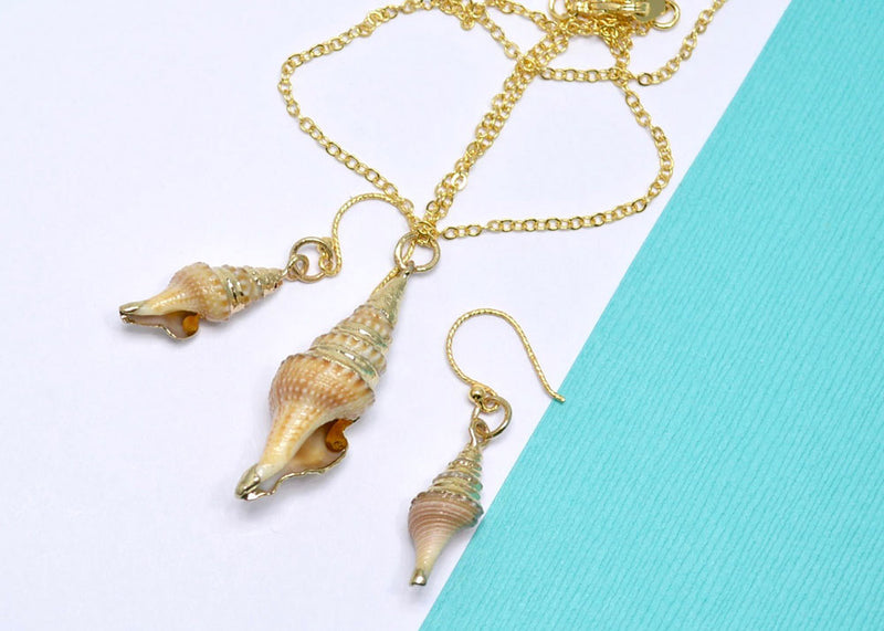 natural sea shell jewelry set
