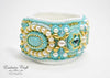 tutorial bead embroidered cuff bracelet exclusive craft