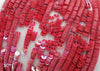 oriental red french sequins 4 mm