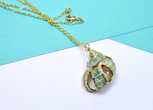 natural sea shell jewelry pendant