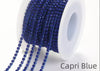 capri blue rhinestone cup chain 2 mm 