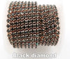 black diamond rhinestone cup chain 4 mm 