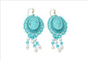 turquoise beaded earrings