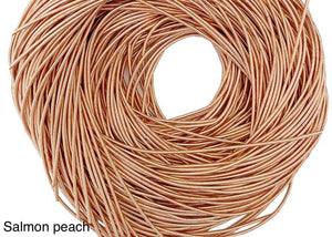 salmon peach smooth matte purl french wire 1mm 