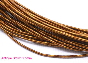 gimp french wire 1.5mm antique brown