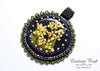 PDF bead embroidery tutorial pattern pendant dry flowers