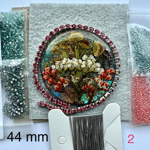 flower bead embroidery kit