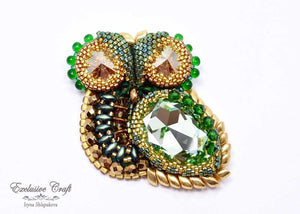 handmade beaded owl jewelry 