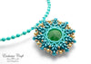 exclusive craft jewelry pendant blue swarovski
