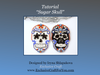 beading kit sugar skull brooch and PDF beading tutorial