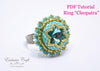 tutorial bead embroidered ring swarovski exclusive craft