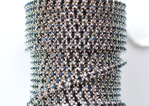 black rhinestone cup chain 3 mm 