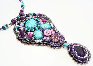 handcrafted beaded necklace 
