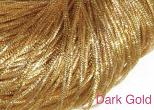 bullion french wire 1mm dark gold