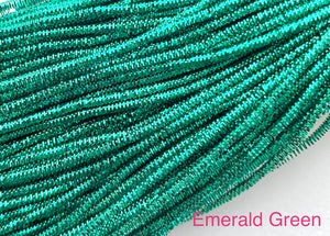 bright check purl  french wire 1mmemerald green