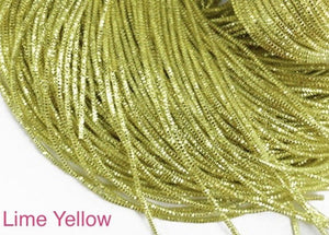 bullion french wire 1mm lime yellow