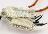 bead embroidered bird crane brooch