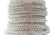 crystal rhinestone cup chain 2 mm 