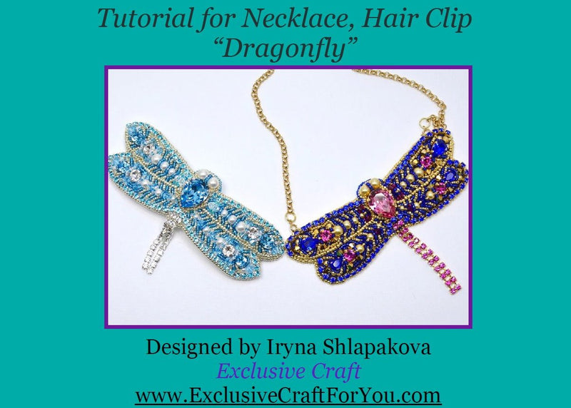 beading tutorial pattern dragonfly necklace swarovski