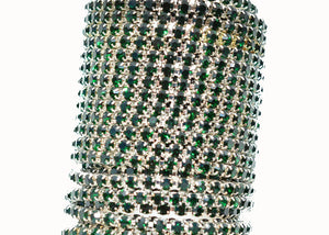 emerald rhinestone cup chain 4 mm 