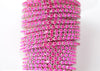 fuchsia rhinestone cup chain 3 mm 