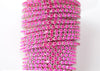 fuchsia rhinestone cup chain 2 mm 