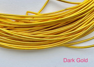 gimp french wire 1.25mm dark gold