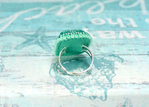 handcrafted green onyx ring