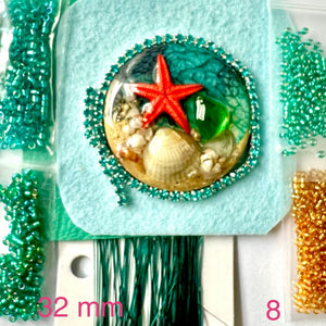 star fish bead embroidery kit