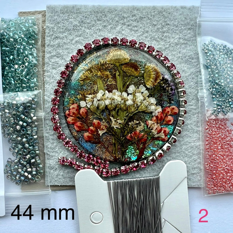 beading kit tutorial bead embroidery pendant