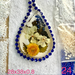flower bead embroidery kit