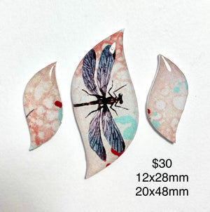 dragonfly epoxy cabochons for jewelry making