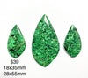 green epoxy cabochons for jewelry making