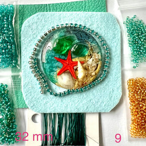star fish bead embroidery kit