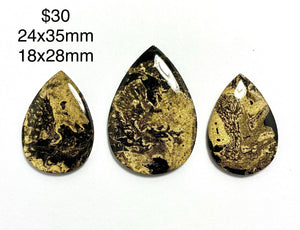 black bronze epoxy cabochons for jewelry making