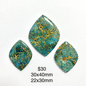teal epoxy cabochons for jewelry making