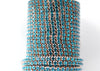 capri blue rhinestone cup chain 4 mm 