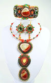 bead embroidered jewelry set