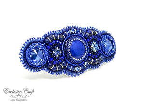 Lapis Lazuli blue hair clip