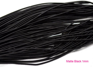 smooth matte purl french wire 1mm matte black