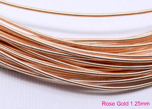 gimp french wire 1.25mm rose gold