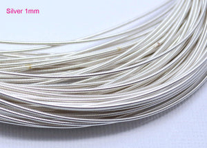 gimp french wire 1mm silver
